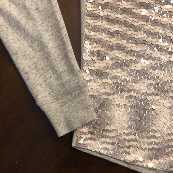 Sequin Front Sweatshirt by Express - Picture 7 of 16